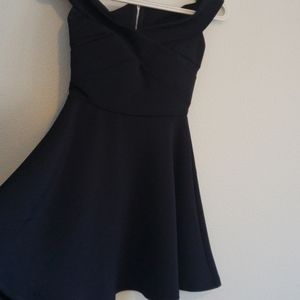 Navy blue mini dress